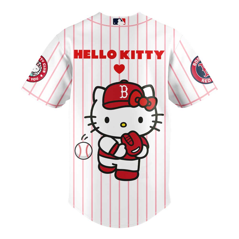 Boston Red Sox x Hello Kitty Night Game Limited Edition Jersey 2025 - BeeHP Print