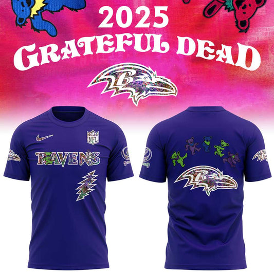Baltimore Ravens Grateful Dead Night Combo Tshirt