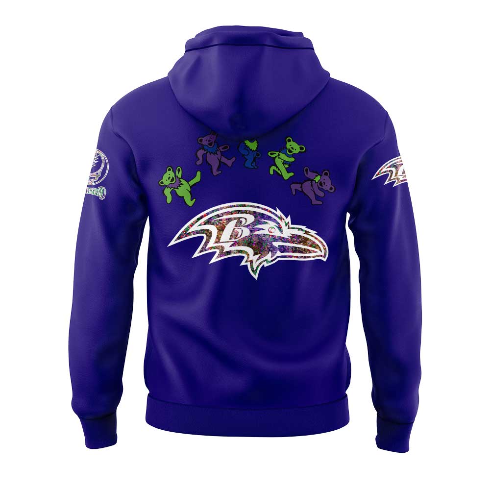 Baltimore Ravens Grateful Dead Night Hoodie