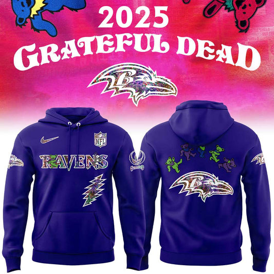 Baltimore Ravens Grateful Dead Night Hoodie