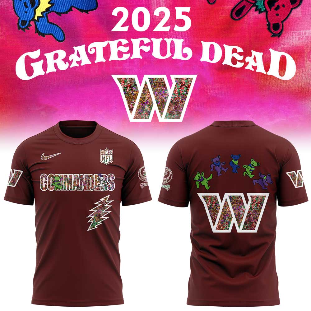 Washington Commanders Grateful Dead Night 2025 Limited Edition T-Shirt