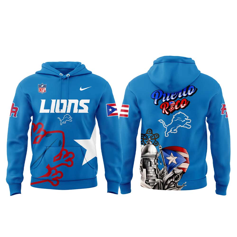 Detroit Lions Puerto Rico Heritage Combo Hoodie
