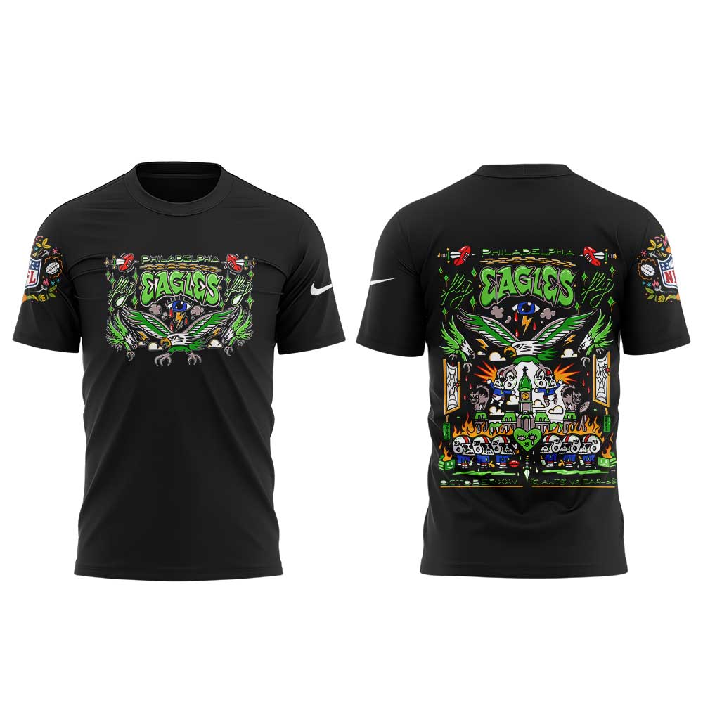 Philadelphia Eagles Hasta La Muerte 2025 Combo T-Shirt