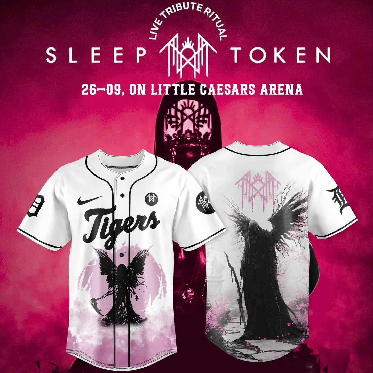 Detroit Tigers x Sleep Token: Even in Arcadia Tour Merch