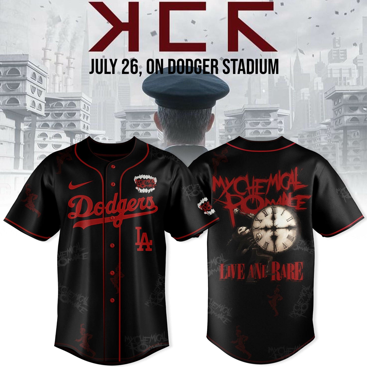 Los Angeles Dodgers x Long Live The Black Parade – My Chemical Romance tour 2025