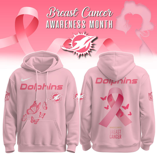 Dolphins Breast Cancer Awareness Edition Hoodie