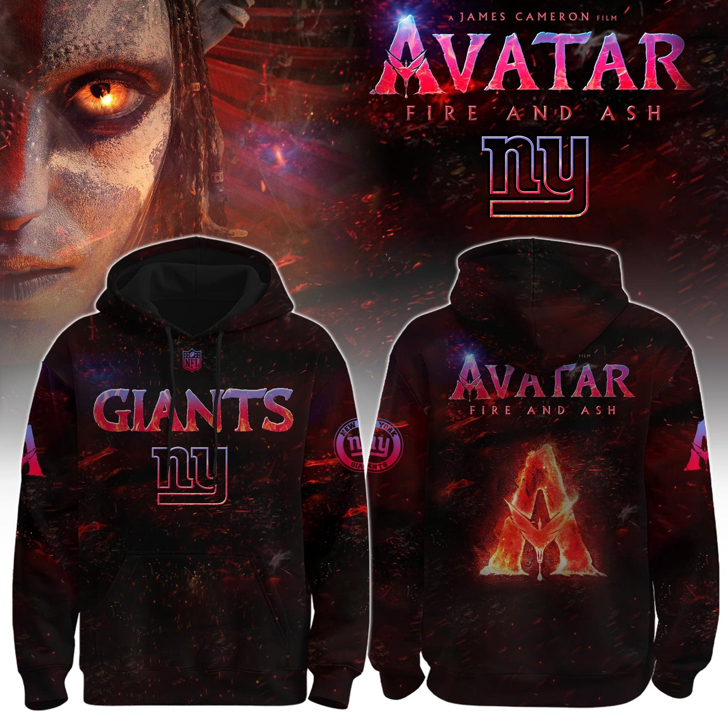 New York Giants x Avatar 3 “Fire and Ash” Editions Limited +Selling Out Fast