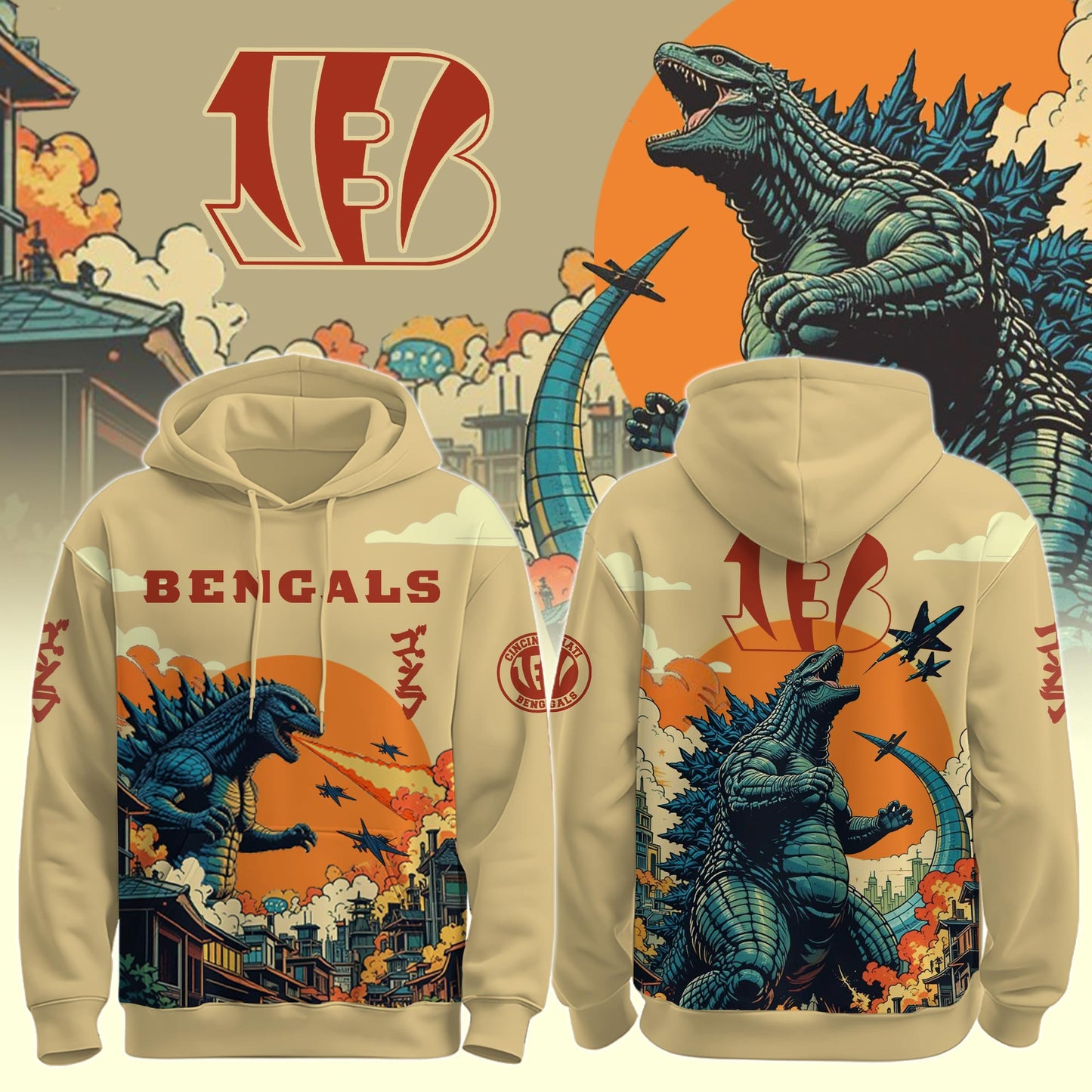 CIN Bengals Special Godzilla Limited Edition Hoodie