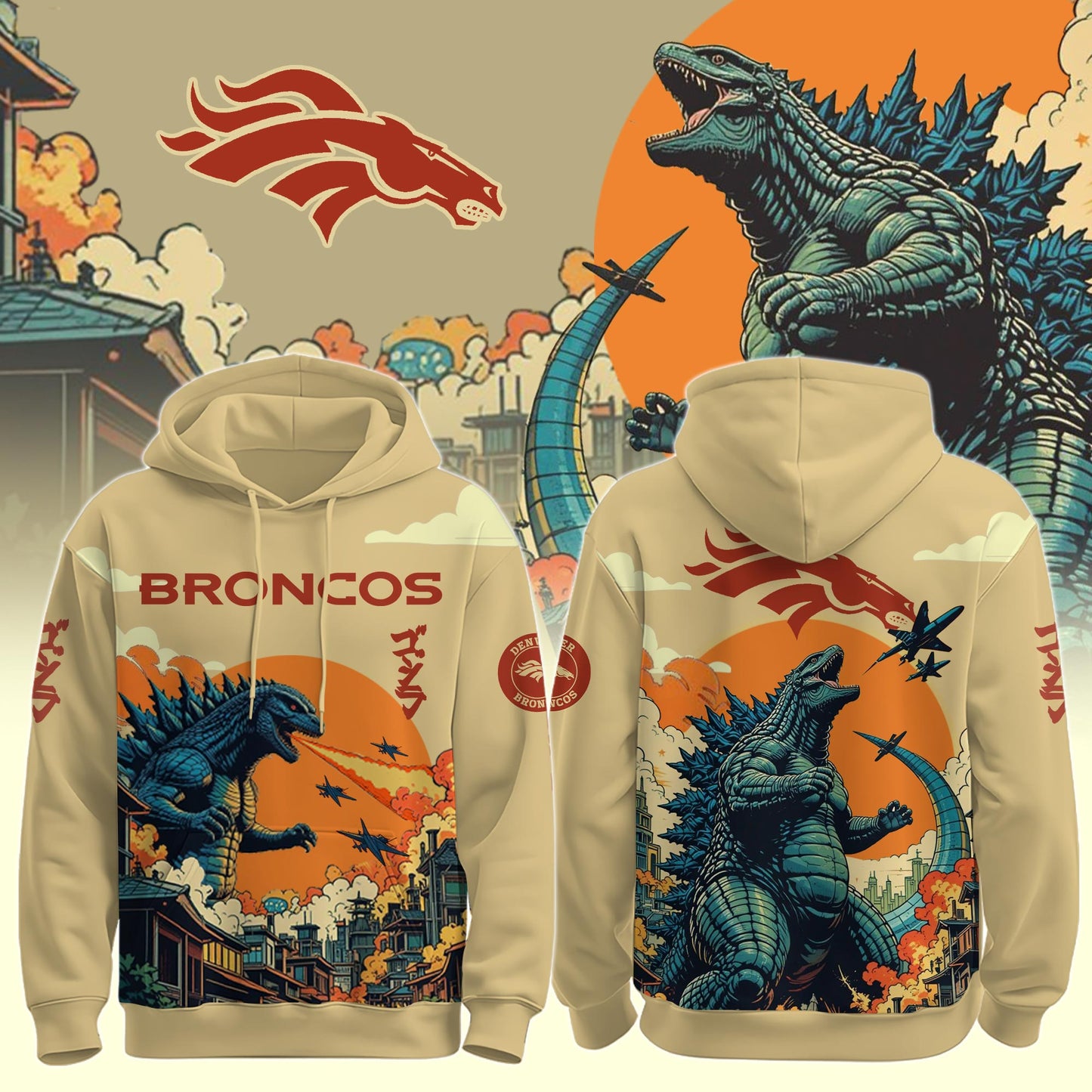 DEN Broncos Special Godzilla Limited Edition Hoodie