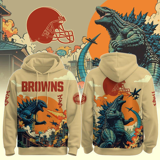 CLE Browns Special Godzilla Limited Edition Hoodie