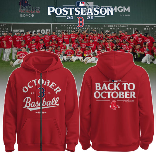BOS – Back to October Postseason 2025 Zip Hoodie