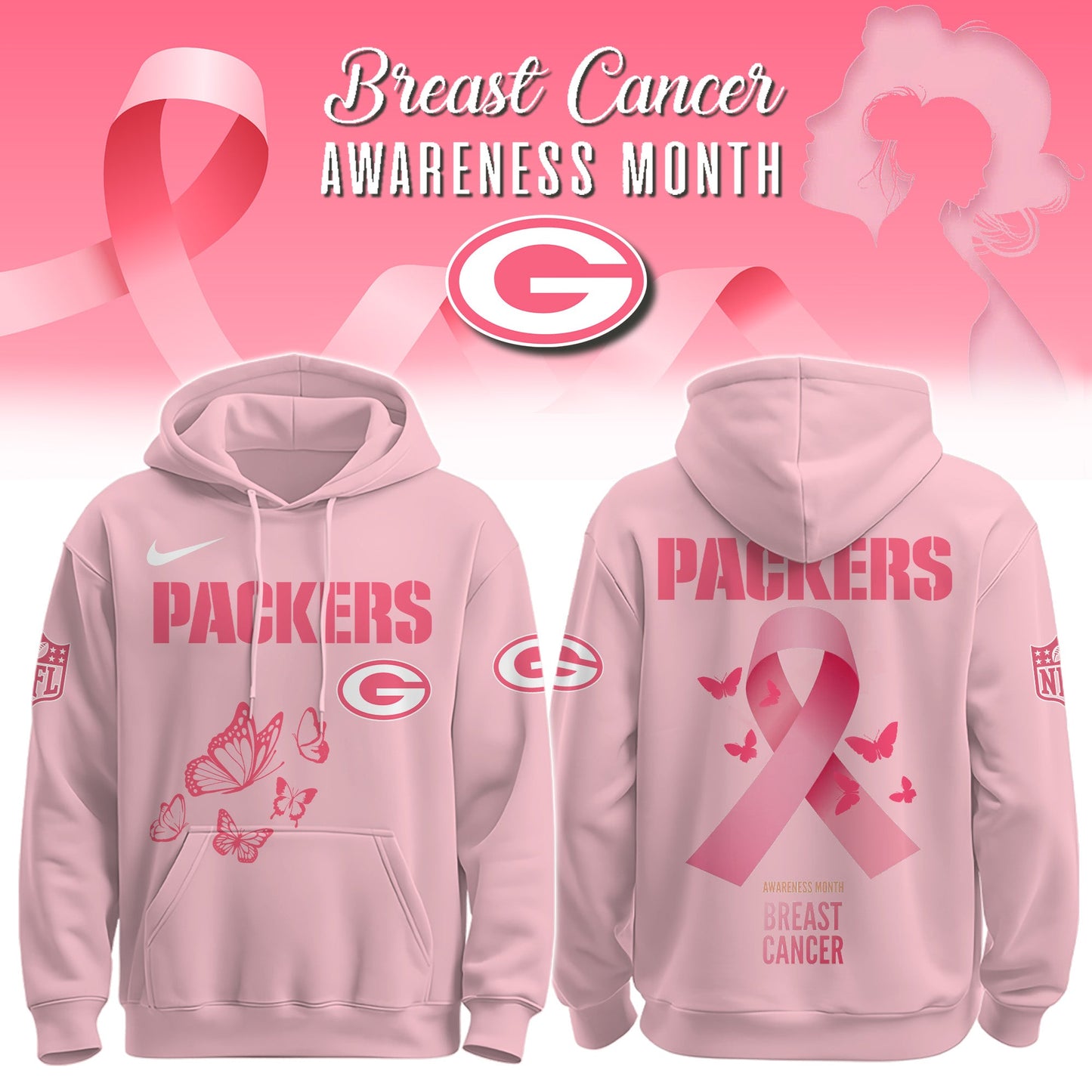 Packers Breast Cancer Awareness Edition Hoodie