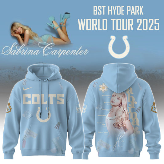 I Colts x Sabrina Carpenter “Short n’ Sweet Tour” Hoodie Editions Limited +Selling Out Fast