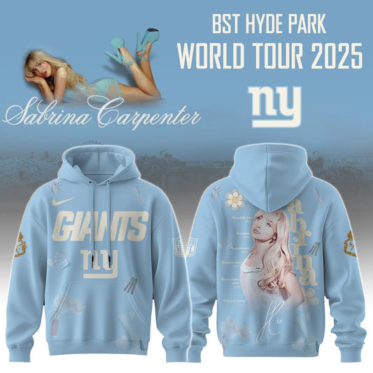 NY Giants x Sabrina Carpenter “Short n’ Sweet Tour” Hoodie Editions Limited +Selling Out Fast