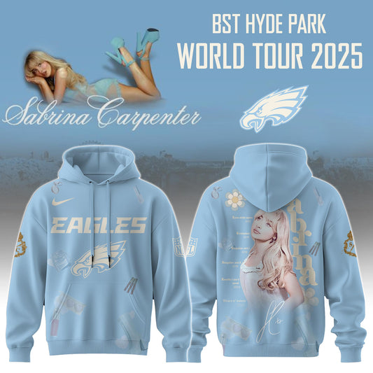 P Eagles x Sabrina Carpenter “Short n’ Sweet Tour” Hoodie Editions Limited +Selling Out Fast