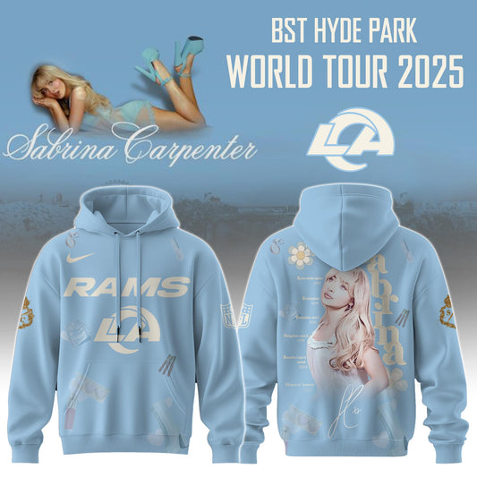 LA Rams x Sabrina Carpenter “Short n’ Sweet Tour” Hoodie Editions Limited +Selling Out Fast