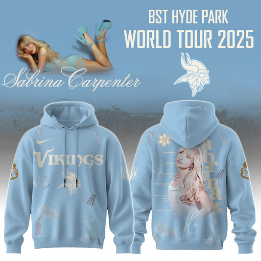 M Vikings x Sabrina Carpenter “Short n’ Sweet Tour” Hoodie Editions Limited +Selling Out Fast