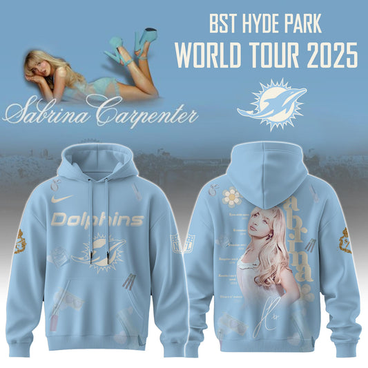 M Dolphins x Sabrina Carpenter “Short n’ Sweet Tour” Hoodie Editions Limited +Selling Out Fast