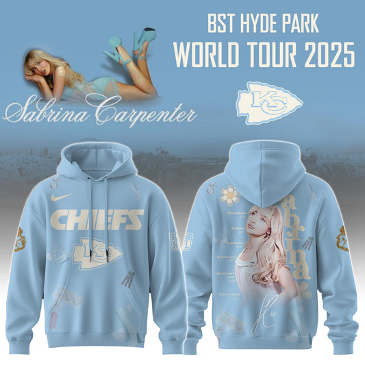 KC Chiefs x Sabrina Carpenter “Short n’ Sweet Tour” Hoodie Editions Limited +Selling Out Fast