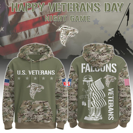 Atlanta Falcons - Veteran Day 2025 Hoodie Limited Edions