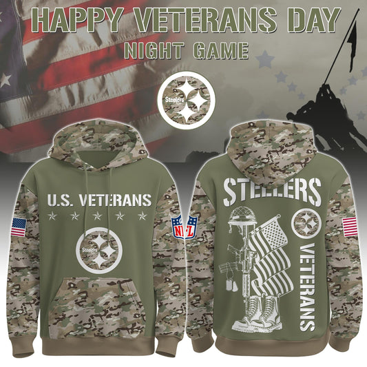 Pittsburgh Steelers - Veteran Day 2025 Hoodie Limited Edions