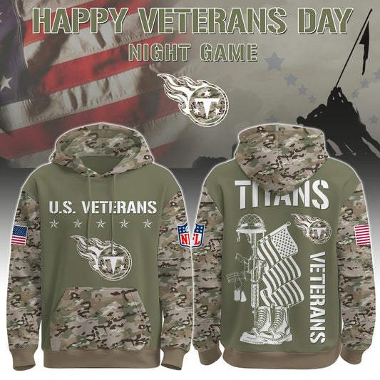 Tennessee Titans - Veteran Day 2025 Hoodie Limited Edions