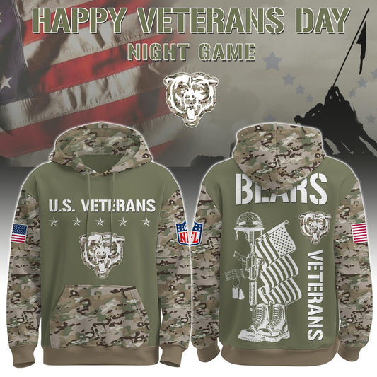 Chicago Bears - Veteran Day 2025 Hoodie Limited Edions