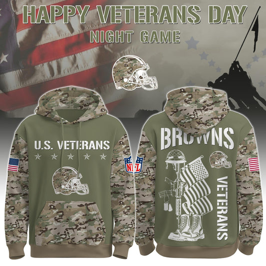 Cleveland Browns - Veteran Day 2025 Hoodie Limited Edions