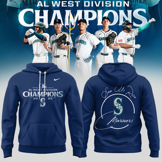 Seattle Mariners 2025 AL West Division Champions Limited Edition Hoodie
