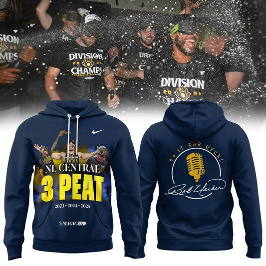“DO IT FOR UECK!” The 2025 Brewers’ playoff merch Hoodie