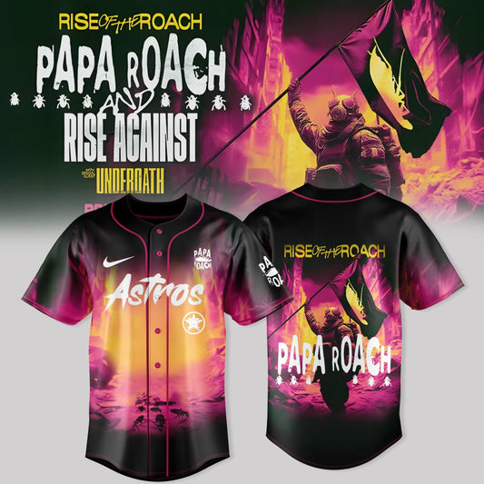 Houston Astros X Papa Roach – Rise of the Roach Tour Merch