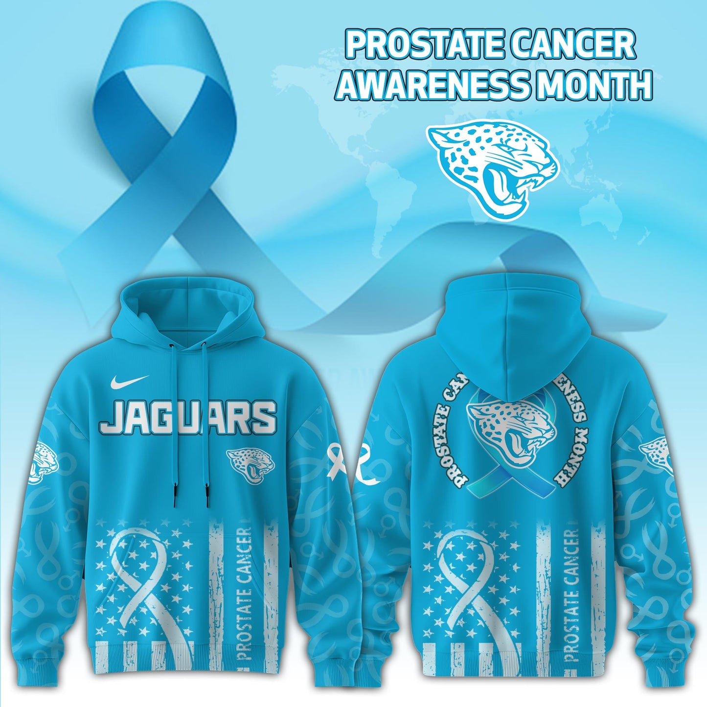 Jacksonville Jaguars x Prostate Cancer Awareness Hoodie Edition