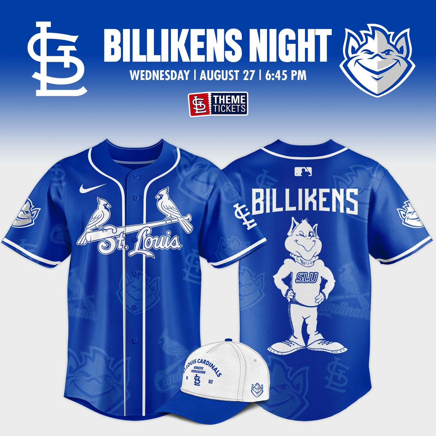 St. Louis Cardinals x Billikens Night Game Limited Edition Jersey 2025
