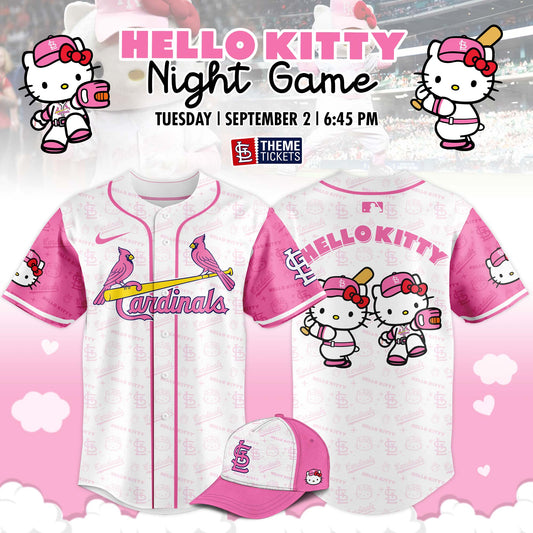 St. Louis Cardinals x Hello Kitty Night Game Limited Edition Jersey 2025
