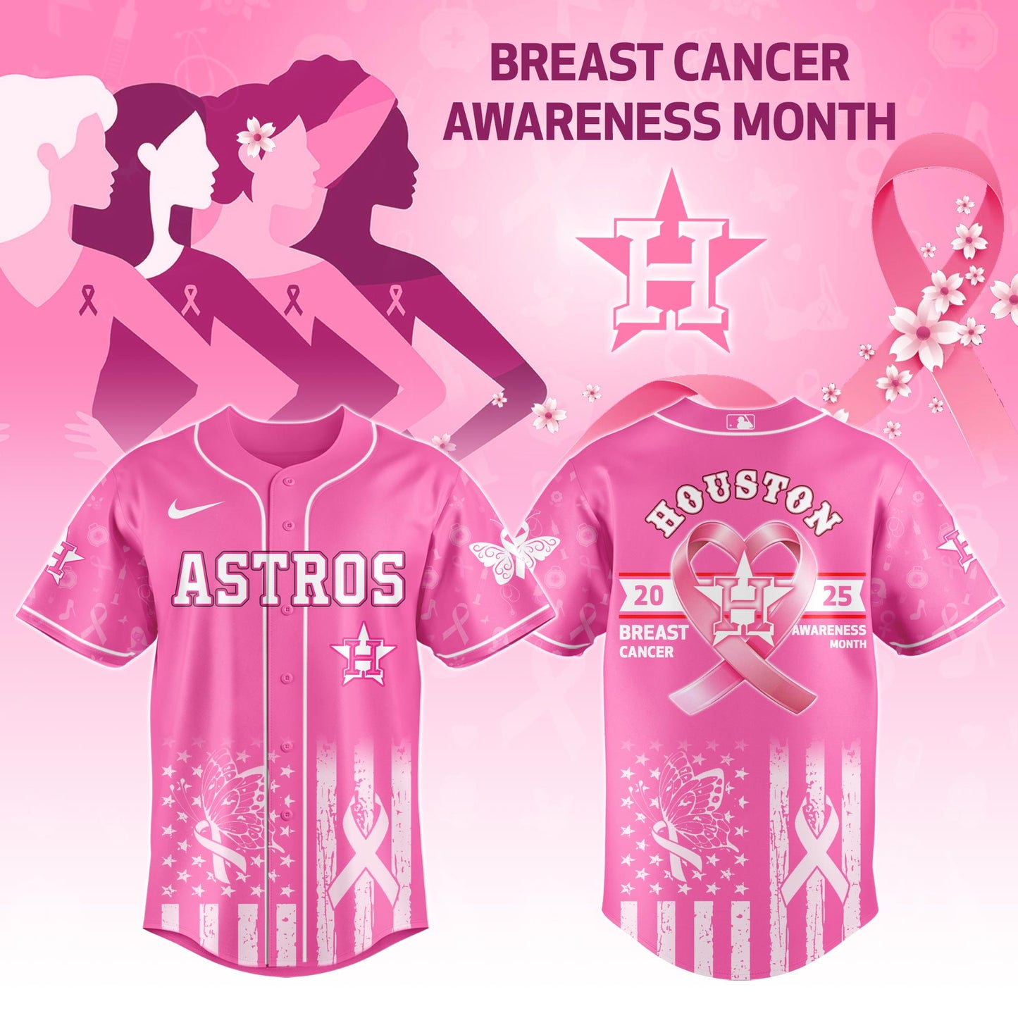 HOU Special Breast Cancer Awareness Month Limited Edition Jersey