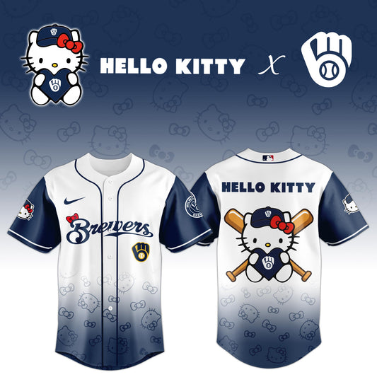 Milwaukee Brewers x Hello Kitty Night 2025 Baseball Jersey Limited Edition