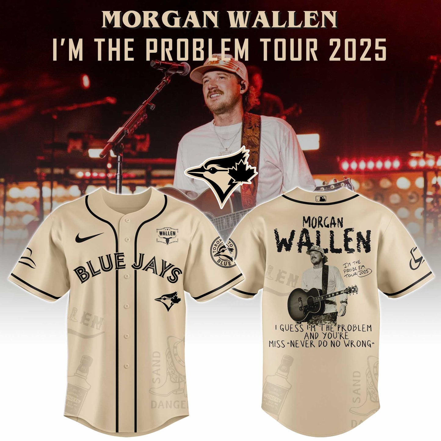 Toronto Blue Jays x Morgan Wallen Limited Edition 2025 Jersey