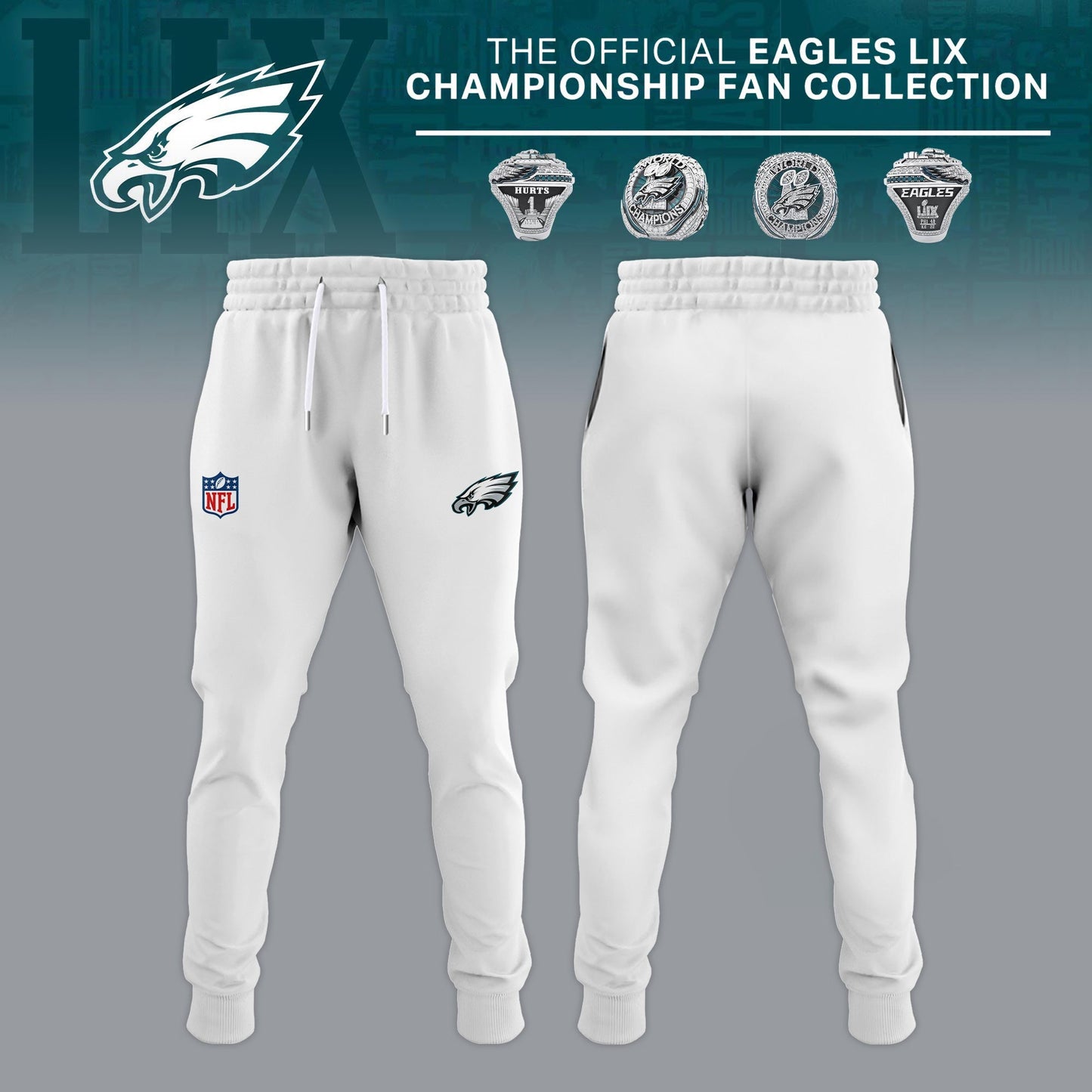 Philadelphia Eagles Super Bowl LIX Champions Ring Hoodie