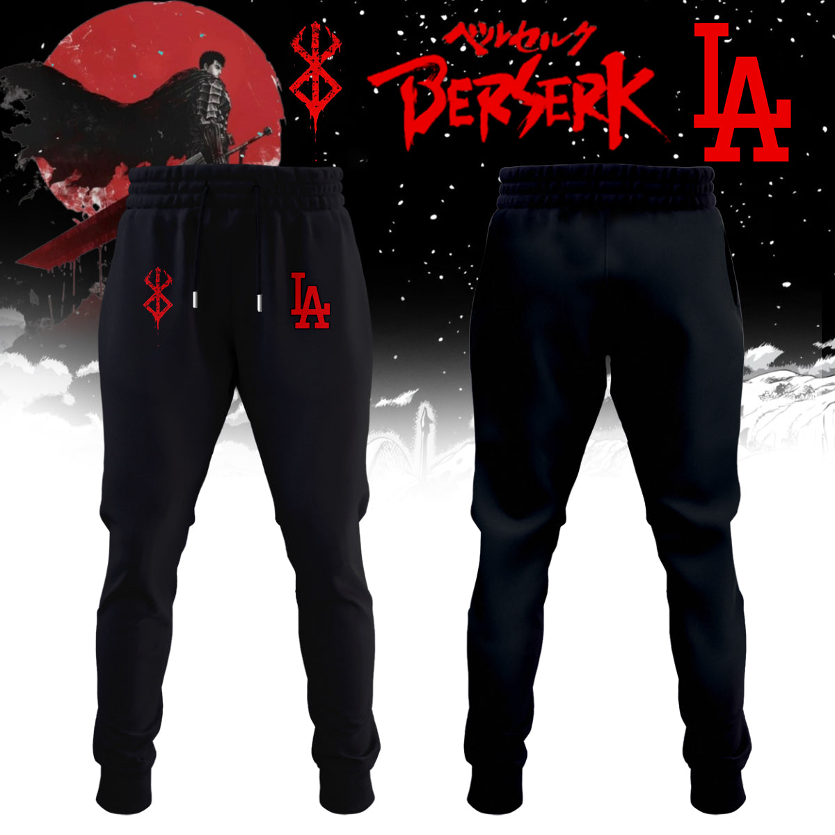 Los Angeles Dodgers x Berserk Limited Edition Hoodie&Jogger 2025