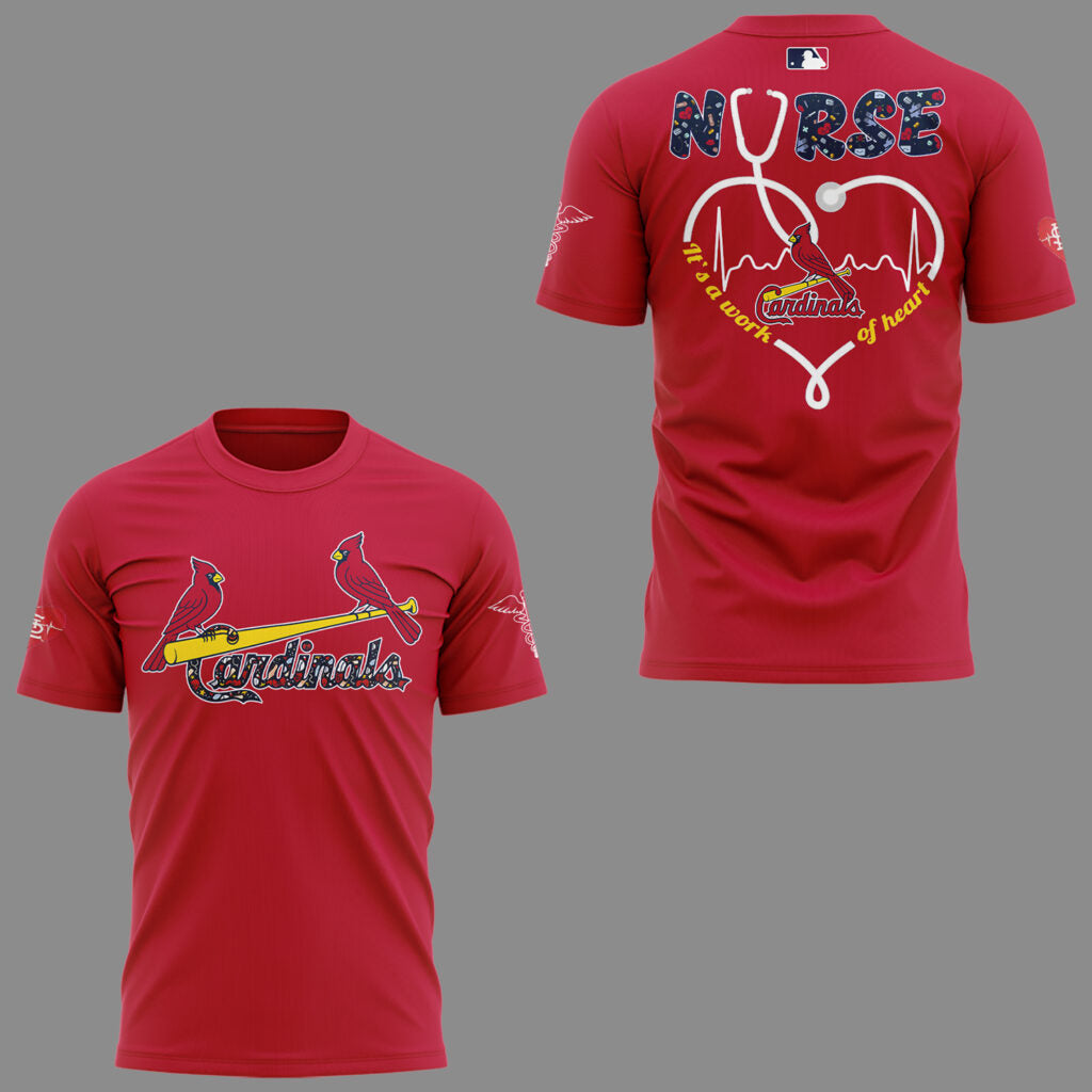 Limited Edition St. Louis Cardinals NURSES NIGHT Combo Tshirt
