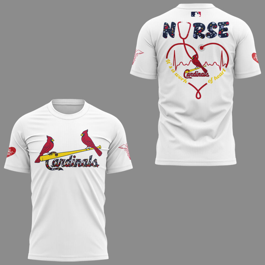 Limited Edition St. Louis Cardinals NURSES NIGHT Combo Tshirt