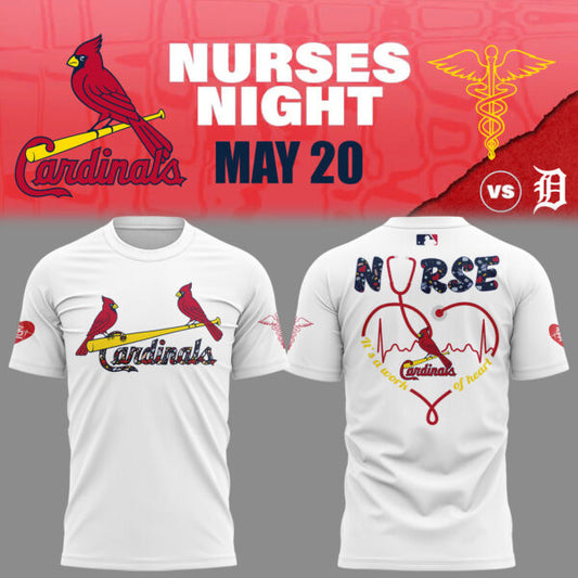 Limited Edition St. Louis Cardinals NURSES NIGHT Combo Tshirt