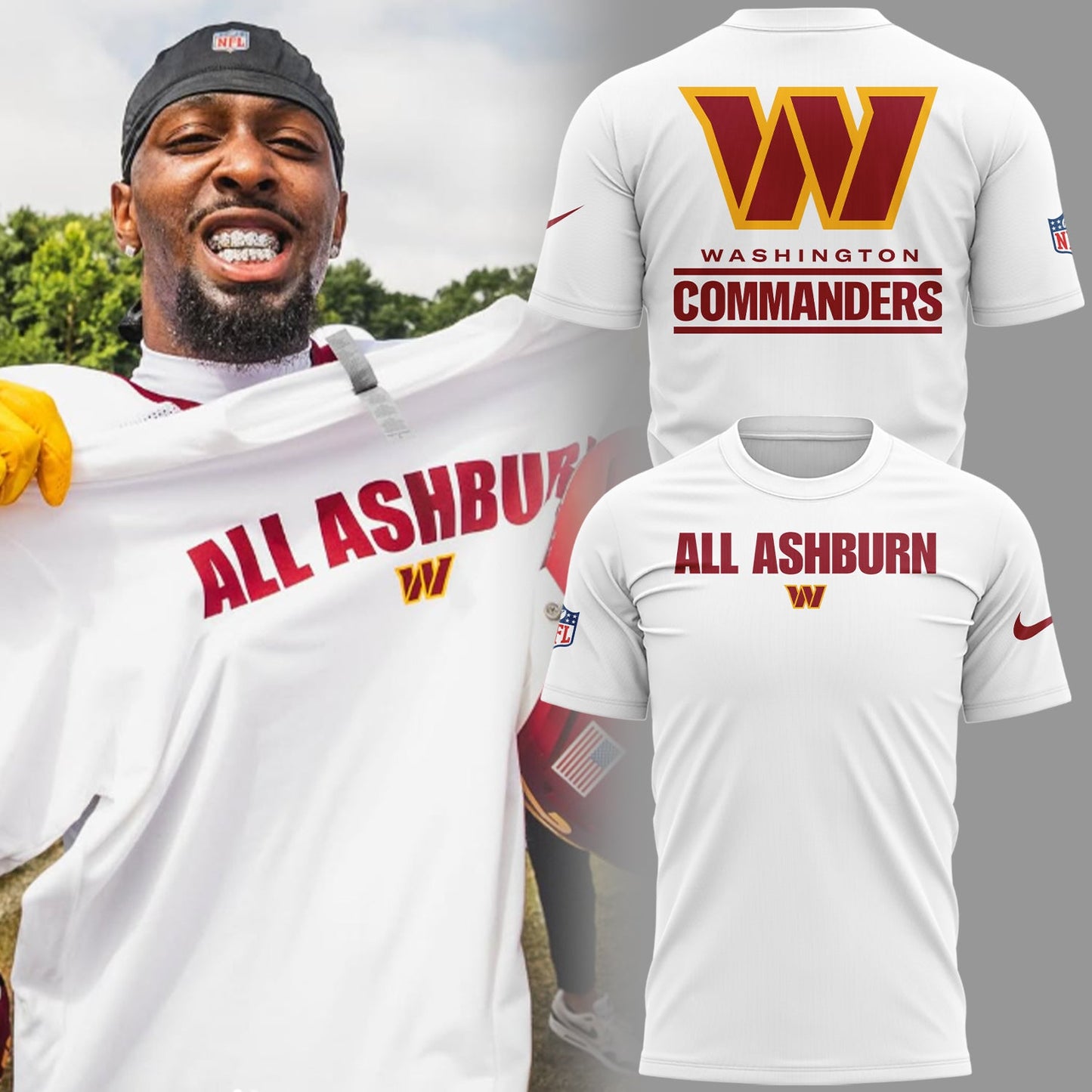 Limited Edition Commanders ALL ASHBURN TShirt