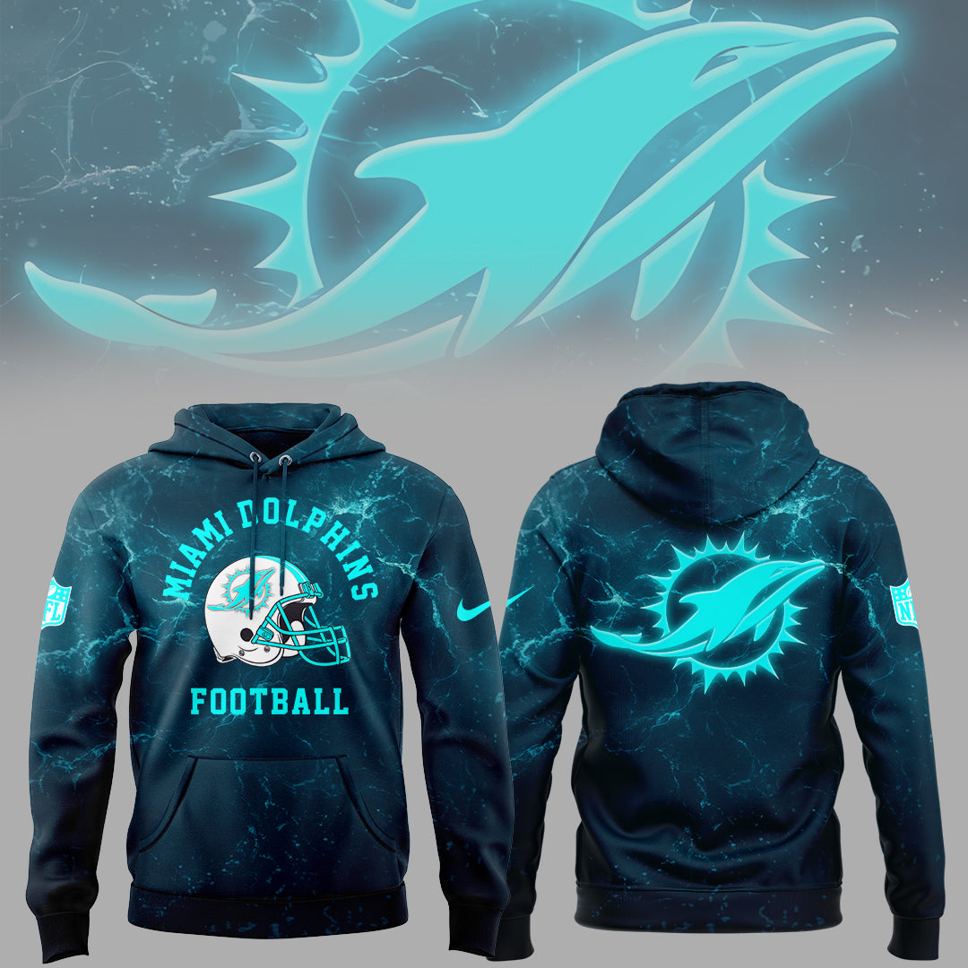 Limited Edition Dolphins Football Special Logo X Hoodie V2