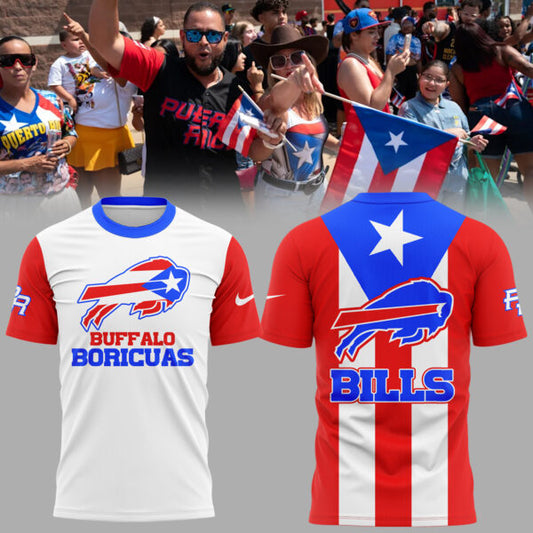 Limited Edition Buffalo Bills Puerto Rican TShirt