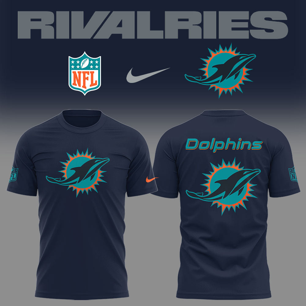 Limited Edition Dolphins Football Rivalries Teaser Logo TShirt