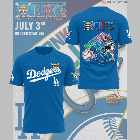Los Angeles Dodgers x ONE PIECE Night Tshirt