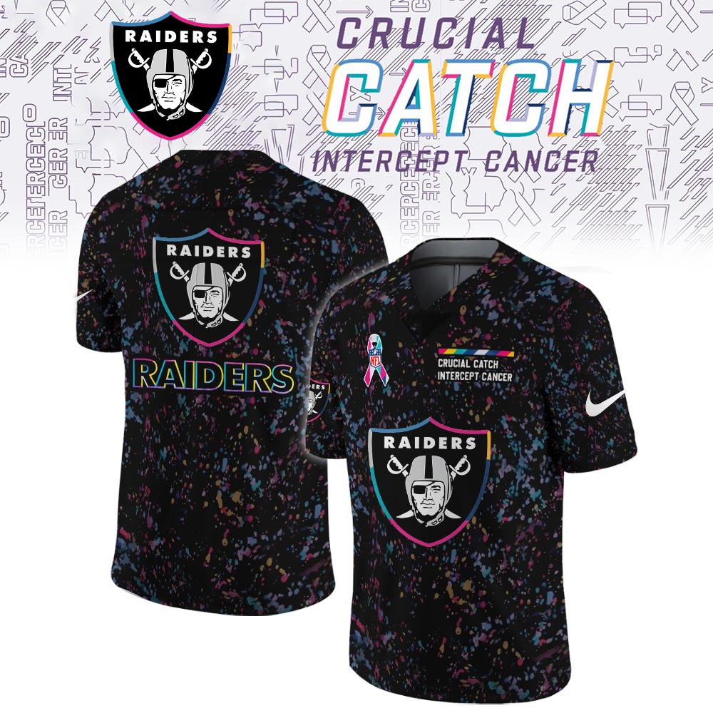 Las Vegas Raiders Crucial Catch Limited Football Jersey