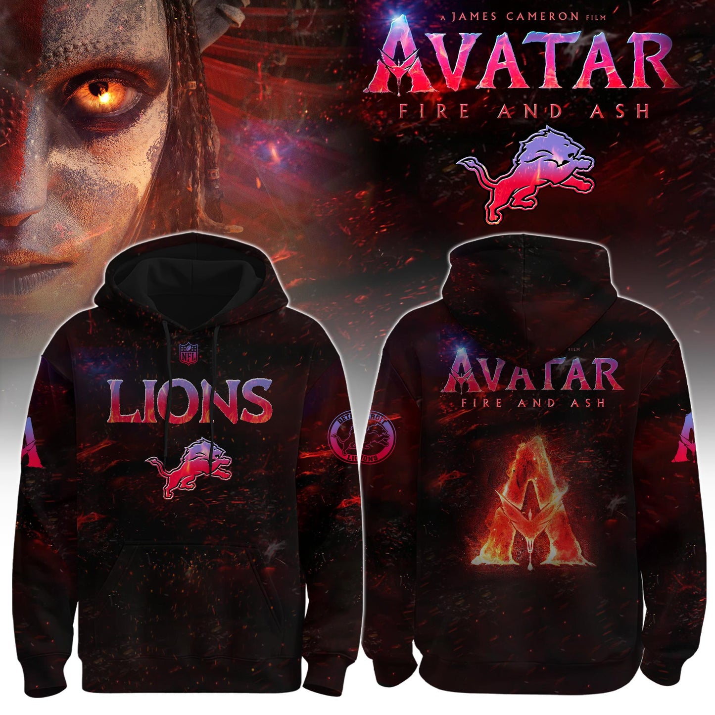 Detroit Lions x Avatar 3 “Fire and Ash” Editions Limited +Selling Out Fast