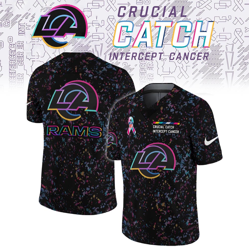 Los Angeles Rams Crucial Catch Limited Football Jersey